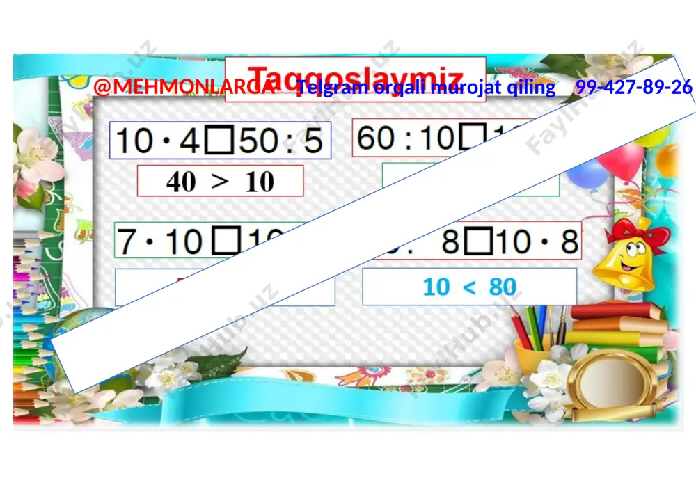 2-sinf matematika 3-chorak ko'rgazma mavzulashgan 2021 - Page 4