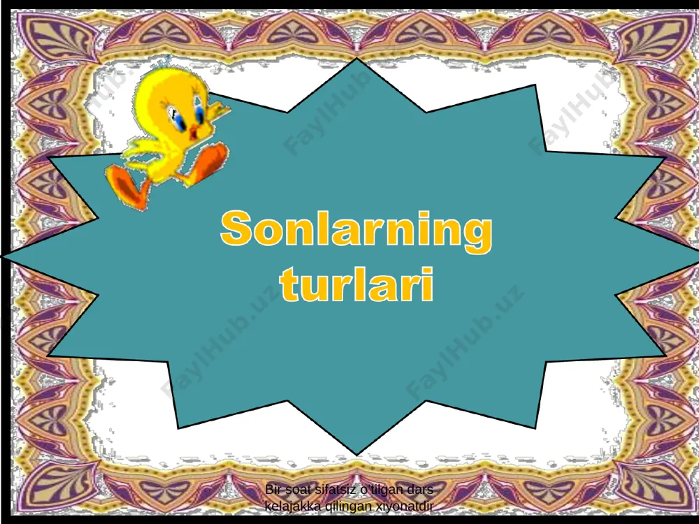 shimchalardir. ser-,be- qo’shimchalari sifatlardan oldin, -li,-siz,-chan, -dor,-q qo’shimchalari sifatlardan keyin qo’shiladi. yodda tuting! o’tgan mavzularni xulosalash: bilimingni sinab ko’r! * asaldan shirin, zahardan achchiq? sifat tilshunoslikning qaysi bo’limida o’rganiladi? “taxir dori” so’z birikmasidagi sifatning ma’no guruhi? “oqsoqol” qo’shma sifati qaysi so’z turkumlaridan yasalgan? “sifat” so’zining har bir harfiga muvofiq 5 ta sifat so’z turkumiga mansub so’z ayting. boshlang’ich sinfda “sifat” atamasi nechanchi sinfdan kiritiladi? * * * * 7.”burni ko’tarilgan” sifatiga ma’nodosh so’zni toping. 8.sifatlar qaysi so’z turkumiga bog’lanib keladi. 9.xushmuomala so’ziga ma’nodosh sifatni ayting. 10.tilda nechta shaxs bor? 11.bosh harf bilan yoziladigan so’zlar qaysilar. 12.yaxshi gap bilan ilon inidan chiqar…. * katta-kichik besh o’rtoq, uyushsa bo’lar to’qmoq.topishmoqni toping. sifatning so’roqlari? “achchiq gap” so’z birikmasidagi sifat qanday ma’noda qo’llangan? “oqko’ngil” qo’shma sifati qaysi so’z turkumlaridan yasalgan? “”chiroyli” sifatiga ma’nodosh sifat ayting. “shirinso’z” sifati qaysi so’z turkumlaridan yasalgan? * 1-guruh: qalin og’ir yaqin o’tkir shirin 2-guruh: yengil achchiq qora quyuq qaynoq …