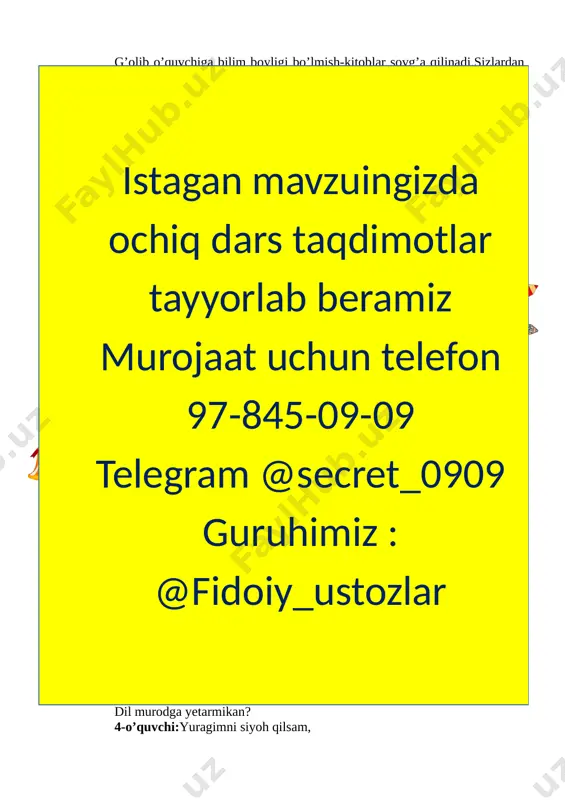 4 sinf o'qish kichik vatan 1-chorak - Page 4