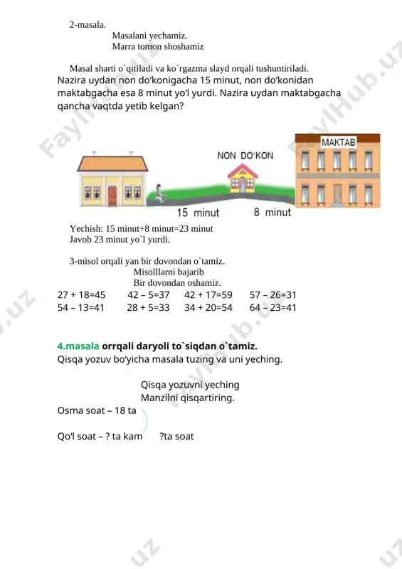 matematika 2-sinf vaqt birliklari. musthkamlash - Page 4