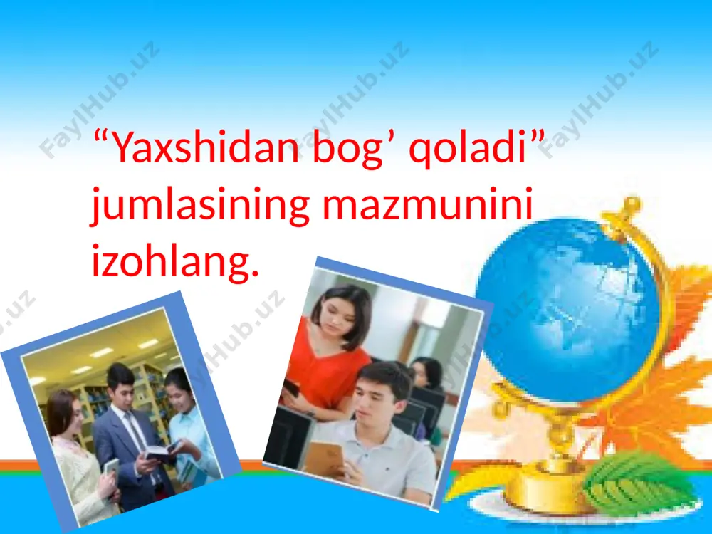 yaxshidan bog` qoladi. 4-sinf uyga vazifa uychi tuman - Page 4