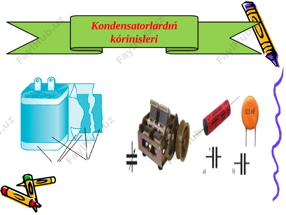 29-sabaq. elektr sıyımlıǵı. kondensatorlar - Page 4