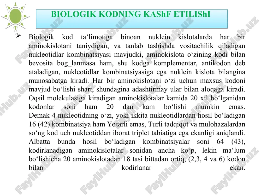 oqsil biosintezi va poliribosomalar - Page 5