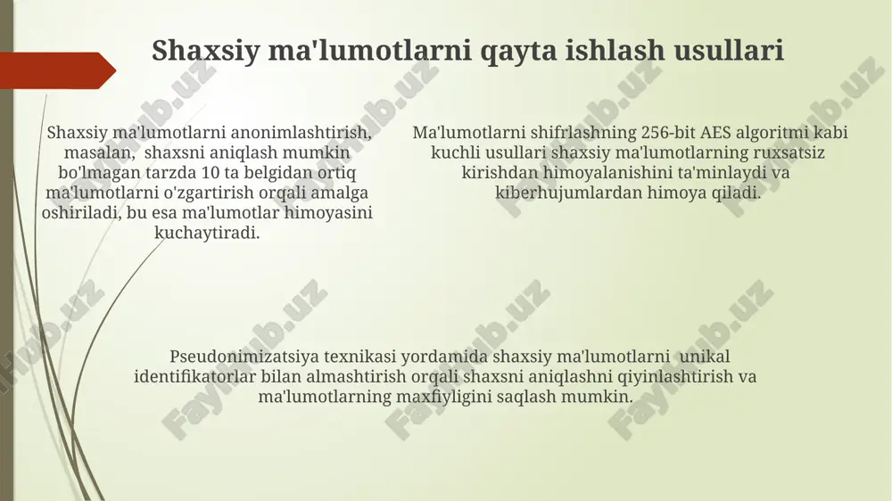 suv sathini malumotlarini maxsus qayta ishlash - Page 5