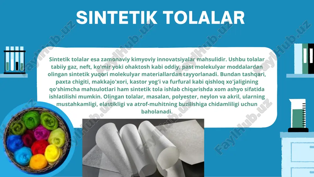 tabiiy va suniy tolalar - Page 5