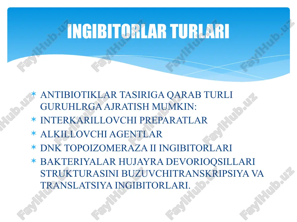 oqsil biosintezni to'xtatish üchun ingibitorlar - Page 5