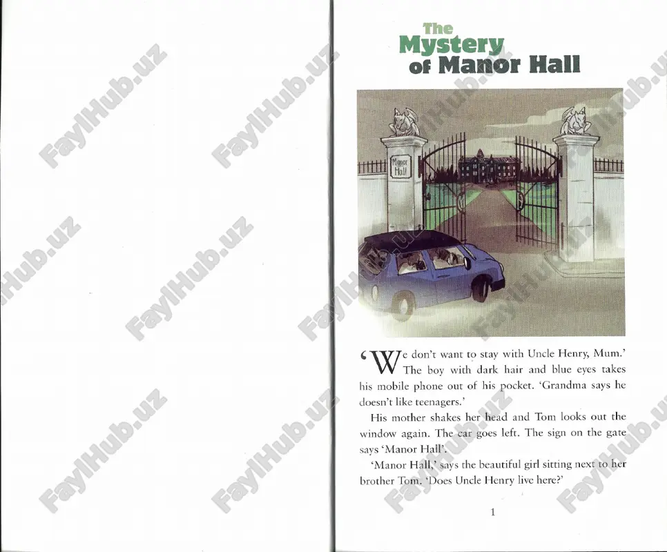 sea. '" 'now it's 1850,' billy says. 'when i'm old, 1 die in my house by the sea. the old woman is right. when the moon is fuil, rny ghost can sail my ship for one night.' 16 'but rhen in 1910 someone brings the picture here to manar hall,' the pira te says. 'this house isn't near the sea, so 1 caysail my ship. when the moon is ful!, 1 sing songs about the sea, and the people in the house are afraid. they are afraid of the ghost. they put my picture in the music room and lock the door.' suddenly the door of the music room opens. 17 uncle henry stands there. he looks at billy bones and then at tom and milly. his face is white. 'oh dear,' he says. 'now you know about the mystery!' 18 the mystery af manar hall 'now 1 must tell …