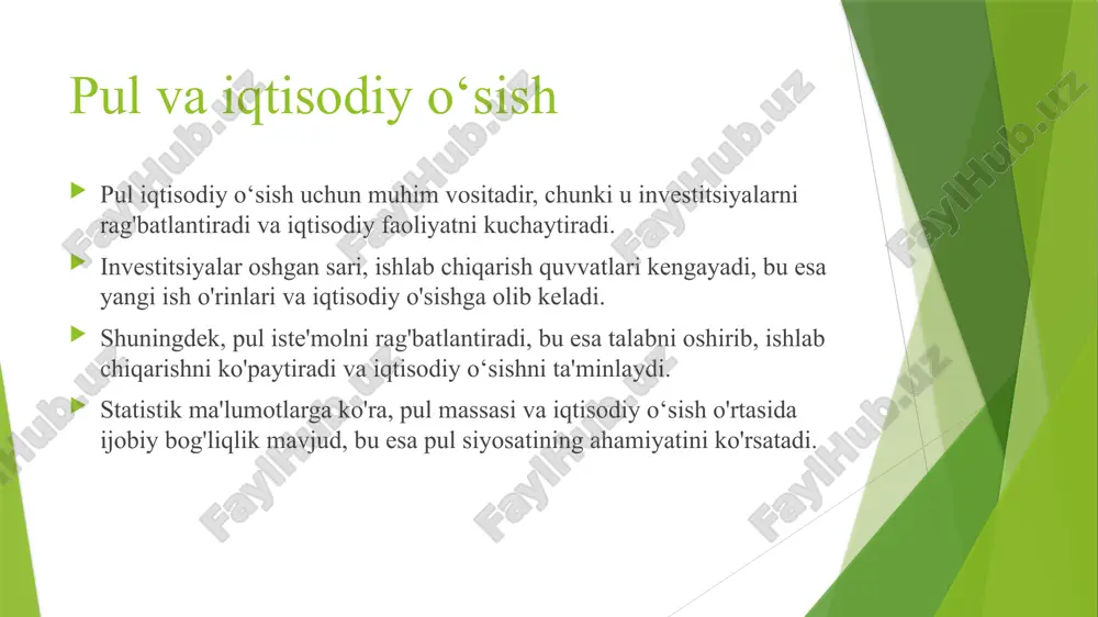 pul va uning iqtisodiy roli - Page 5