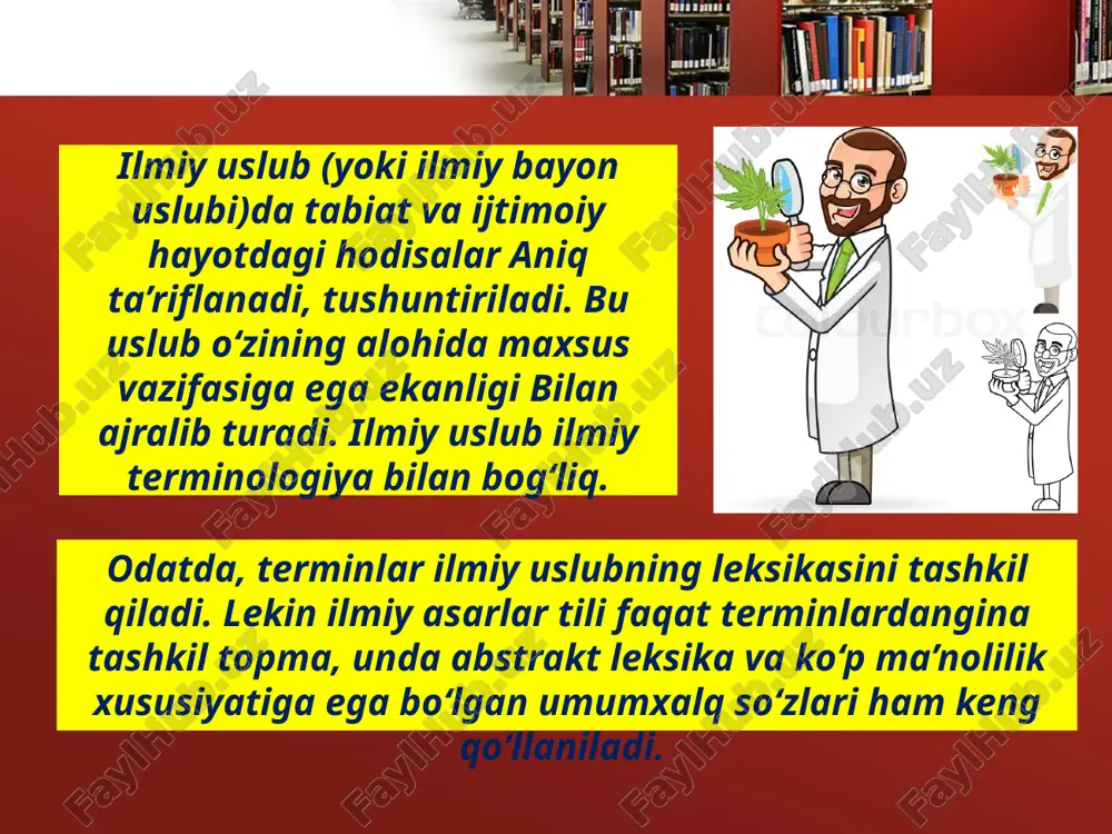 ilmiy uslub va uning xususiyatlari - Page 5