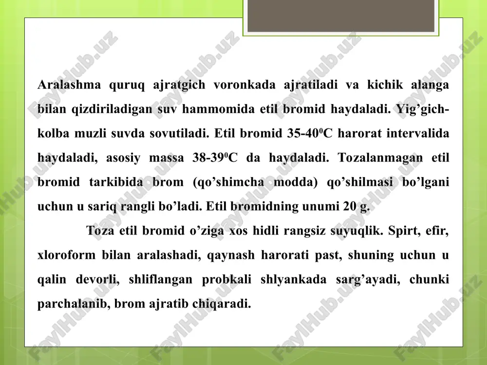 etil bromid sintezi - Page 5