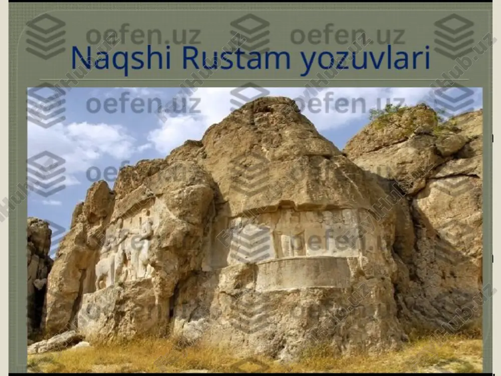 suratlar bilan bezatilgan edi. saroy devorining bir tomomda chog4aniyon mamlakatidan samarqandga tashrif buyurgan elchiiik karvoni c’nizilgan bo’lsa, saroyning ikkinchi devorida uzoq sharqdan, extimol xitoydandir dengizda yelkanli ulkan kemada suzib kelayotgan elchilar tasvirlangan. uchinchi devor o ’rtasida eshik bo’lib, uning o’ng tomonida muqaddas varuqasha dengizida bolalarini suzayotganligini tizzasidan suvga kirib, tamosha qilayotgan go’zal ayollar, suzib yurgan baliq va toshboqalar tasvirlansa, eshikning chop tomonida erkaklarni ot ustida chovgan o'yini o ’ynayotganliklari tasvirlangan. image2.jpeg image3.jpeg