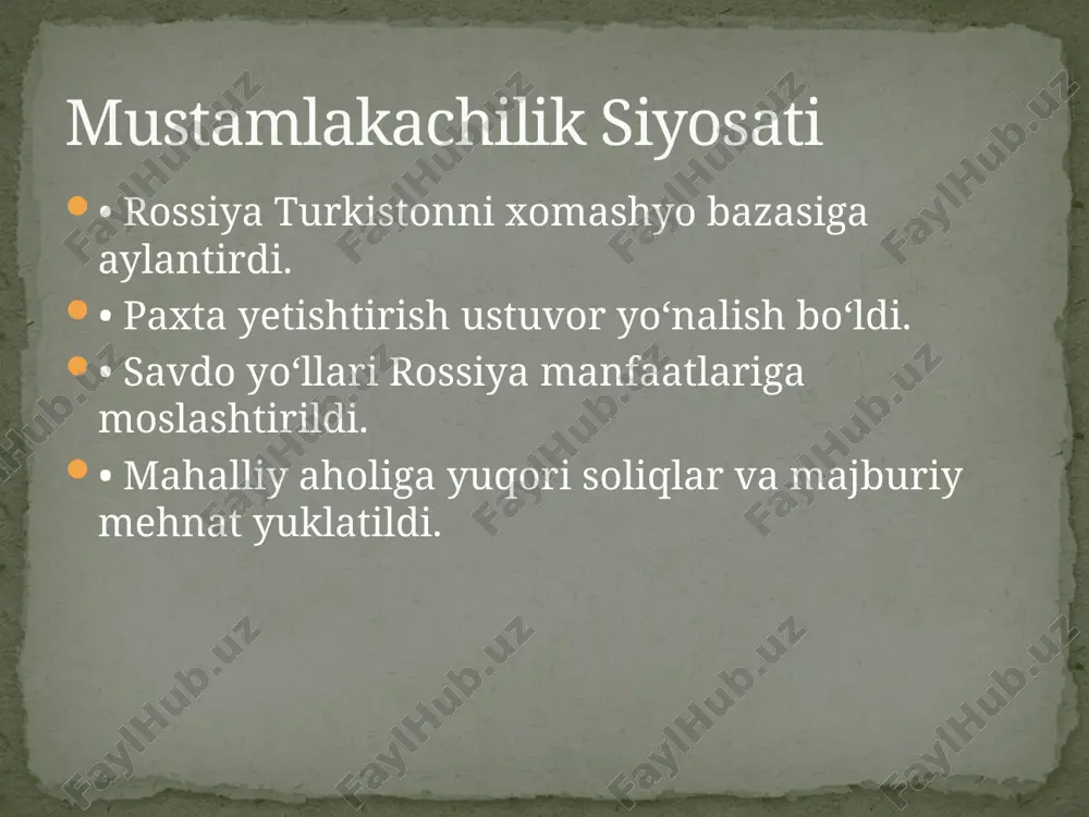rossiya imperiyasining markaziy osiyodagi mustamlaka boshqaruvi (1867-1917) - Page 5