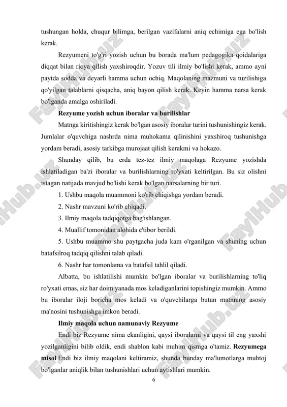 g uchun rivojlanish strategik tarzda amalga oshirilishi mumkin, har bir bunday istiqbol uzoq vaqt davom etadi. strategiya aniq o'ylangan va tuzilgan, faqat ilg'or va ilmiy asoslangan usullardan foydalanadigan prognozlarga asoslanishi kerak. bu ilmiy maqolaga rezyume bo'lishi mumkin, biz yuqorida aytib o'tgan misol. keling, pedagogikaga oid nashrga rezyume berish variantini ko'rib chiqaylik, ular ilmiy nashrdan biroz farq qilishi mumkin. maqolaga rezyume - pedagogikaga misol: biologiya darsida ko'rib chiqilishi mumkin bo'lgan eng qiyin savol. avvalo, hayotning paydo bo'lishi haqida. oddiy maktab o'quv dasturining mazmunini, shuningdek biologiya darsliklarini dunyoning pravoslavlik qarashlari bilan kursning mazmun tomoniga zarar bermasdan birlashtirish mumkinmi? ilm va pravoslav ta'limotining birligiga erishish uchun buni qanday qilish kerak? biologiya o'qituvchisi nimani e'tiborga olishi kerak? ushbu maqola ushbu savollarning barchasiga bag'ishlangan. bu pedagogika bo'yicha nashr uchun rezyumening kichik bir namunasi edi. ko'rib turganingizdek, uni yozish qiyin emas, lekin ayni paytda oson emas. faqat tafsilotlarga diqqat bilan qarash kerak, shunda hamma narsa faqat …