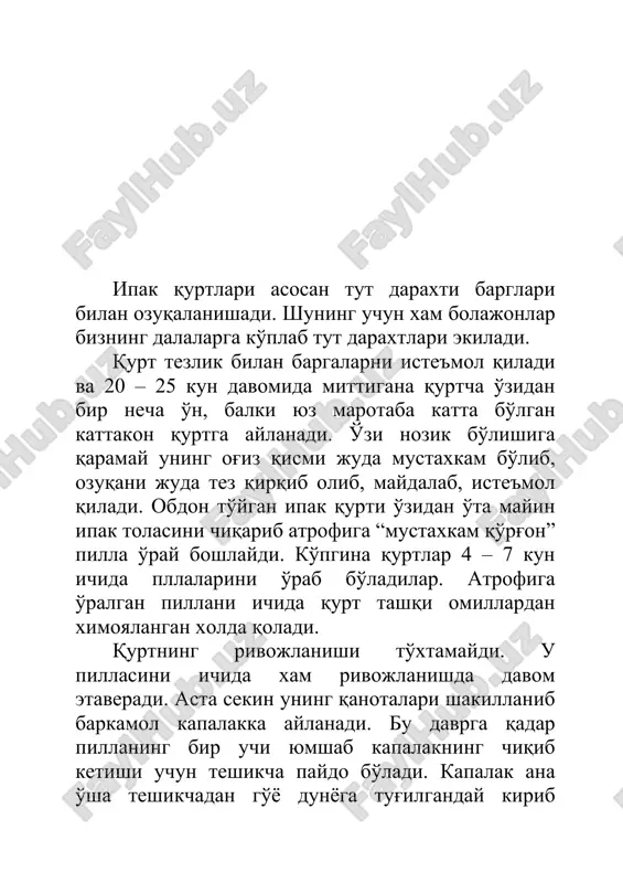 "kapalak xayotining tsikllari (bosqichlari)" - Page 5