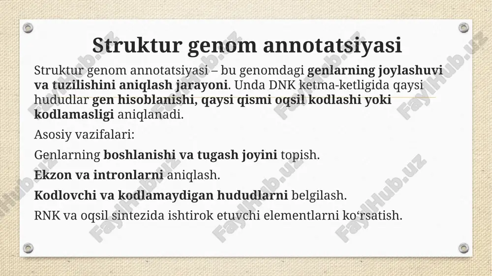 struktur va funksional genom annotatsiyalari - Page 5