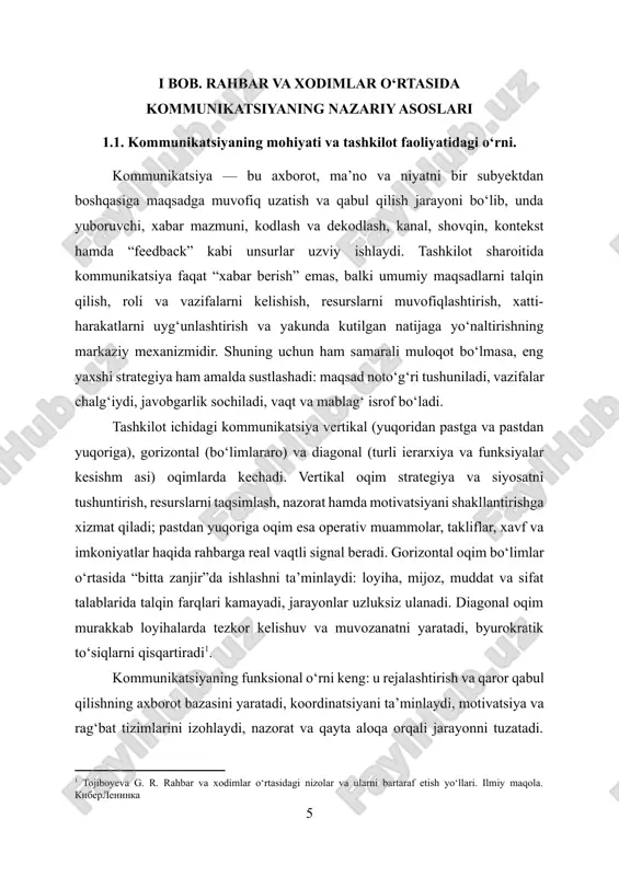 meeting gigiyenasi, yozma standartlar, qisqa va aniq “subject”lar, muddat va javobgarlikni ko‘rsatuvchi protokollar axborotni boshqarishga yordam beradi. kommunikatsiya sifatiga ta’sir etuvchi to‘sqinliklar odatda semantik noaniqlik, maqom va vakolat tafovuti, madaniy farqlar, hissiy fon, shoshilish, stereotiplar va “tasdiqlovchi og‘ish”dan iborat bo‘ladi. ularni kamaytirish uchun faol tinglash, savol berish texnikalari, qayta ifodalash (“parafraz”), fakt va fikrni ajratish, dalilga tayanuvchi muloqot, ochiq “feedback” sikllari hamda “psixologik xavfsizlik” muhitini shakllantirish zarur. bu nafaqat nizolarni erta bosqichda hal qiladi, balki jarayonni o‘rganishga yo‘naltirib, xatoni jazolash o‘rniga saboq olish imkonini yaratadi. shuningdek, kommunikatsiyani o‘lchash — xodimlar ishtiroki so‘rovlari, “pulse” o‘lchovlar, ichki nps, uchrashuv samaradorligi indikatorlari — tizimni doimiy yaxshilash uchun muhim ma’lumot beradi. samarali kommunikatsiya strategik boshqaruvning ajralmas qismi sifatida barqarorlik va natijadorlikni ta’minlaydi. strategiya va okr/maqsadlar izchil, tushunarli tilda bayon qilinsa, bo‘limlararo bog‘liqlik va roli aniq belgilansa, “feedback” tizimi muntazam ishlasa, o‘zgarishlarni boshqarish jarayoni silliq kechadi. mijozga yo‘naltirilgan tashkilotlarda kommunikatsiya mijoz signallarini ichkariga tez va …