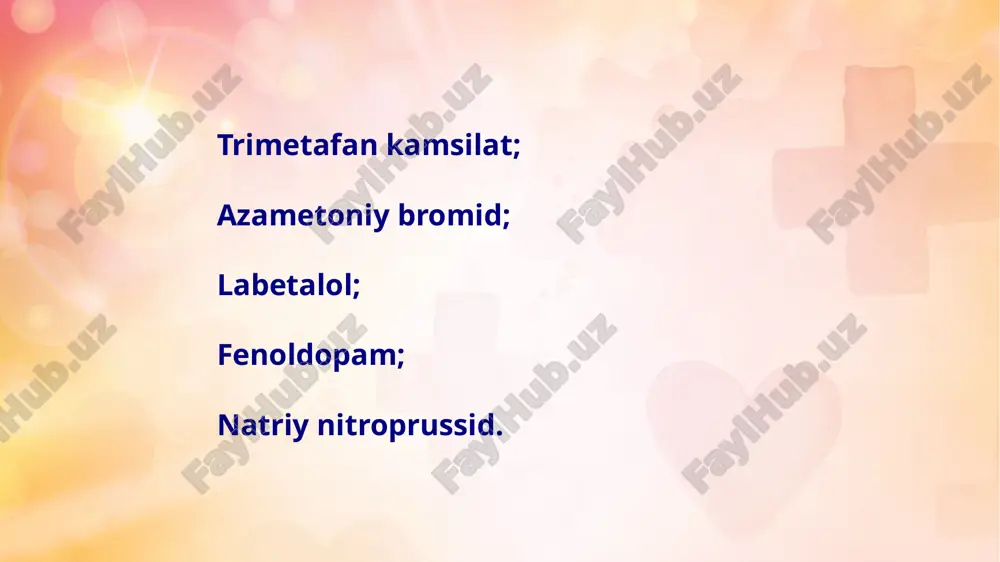gipertonik kriz va unda ishlatiladigan dorimoddalar - Page 5