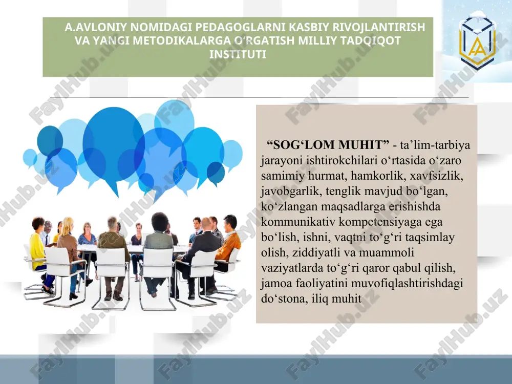 jamoada sog`lom muhitni tashkil etish va ahil jamoani shakllantirish usullari - Page 5