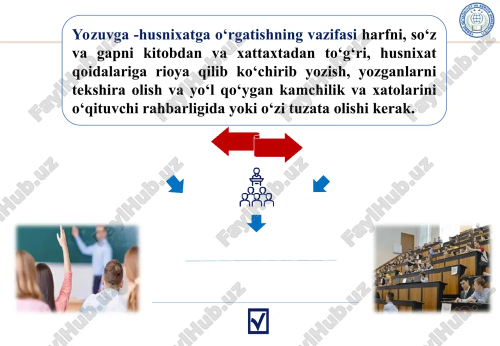atilishi uchun zamin tayyorlab beradi. masalan, yaponlar xitoy iyerografik yozuvini birmuncha soddalashtirib, yapon tilini yozuvda ifodalash uchun moslashtirganlar va qirq yetti belgini olib, yapon tili alifbesini yaratganlar. noma’lum yozuvlar - unutilgan qadimiy tillar. noma’lum skriptlar. noma'lum skriptlar tarixchilar va arxeologlar, tilshunoslar va paleolingvistlar va leksikograflar tomonidan yorib tashlangan qadimgi tillarning qoldiqlari. keyingi sahifalarda yozuvchi uchun ham, o‘quvchi uchun ham biron bir ma’noga ega bo‘lgan gliflar o‘yilgan, bosilgan, bo‘yalgan yoki to‘qilgan; ammo ularning ma'nosi yo‘qolgan. shunga qaramay, biz asoslardan boshlashimiz kerak. yozuv nima o‘zi? yozuv odatda til birliklarini tizimli ravishda ifodalash uchun ishlatiladigan belgilar to‘plami sifatida belgilanadi. tosh toshlarga o‘yilganmi, kulolchilik buyumlari bilan bezatilganmi yoki iplarga bog‘langanmi, chiziqlar yoki tugunlar yoki taassurotlardan tashqari biron bir ma'noga ega takrorlanuvchi belgilar (mening nazarimda) yozma tilni anglatadi. yozuv turlari. logografiya: har bir belgi bitta so‘zni yoki so‘zning bir qismini anglatadi. logofonetik: ba’zi belgilar so‘zlarga, ba'zilari tovushlarga ishora qiladi. o‘quv rejasi: belgilar asosan ular yasagan …