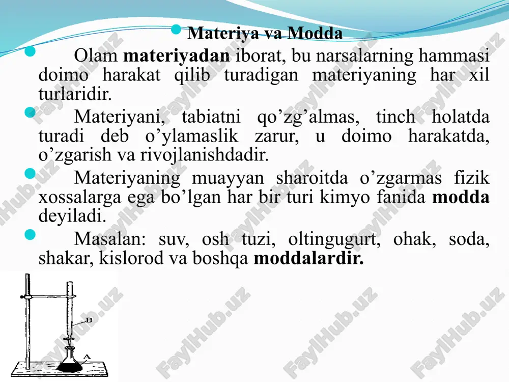 kimyo fanining maqsadi va vazifalari - Page 5