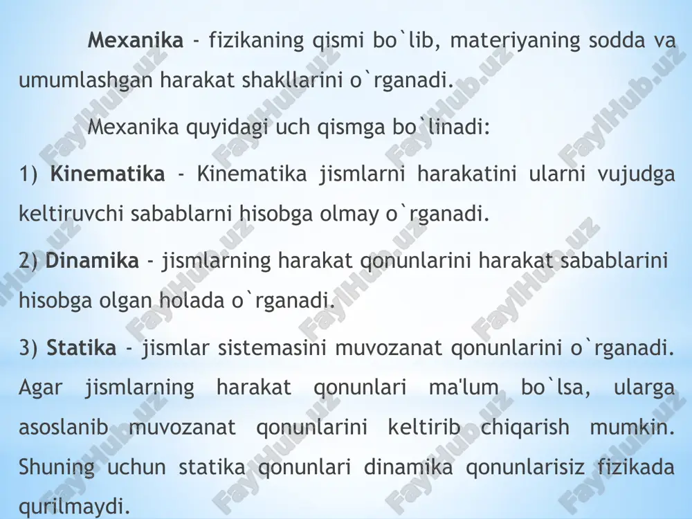 t aylana bo’ylab tekis harakat harakatlanish trayektoriyasi aylana, tezligining qiymati o’zgarmas va yo’nalishi uzluksiz o’zgaruvchi harakat - aylananing uzunligi formulasi - chiziqli tezlik formulasi - burchak tezlik formulasi - burilish burchagining harakat tenglamasi - chiziqli tezlikning harakat tenglamasi - burchak tezligining harakat tenglamasi 15 aylana bo’ylab tekis tezlanuvchan harakat harakatlanish trayektoriyasi aylana, tezligining qiymati tekis ortuvchi va yo’nalishi uzluksiz o’zgaruvchi harakat - burilish burchagining harakat tenglamasi - burchak tezlanishi formulasi - normal tezlanish formulasi - tangensial tezlanish formulasi yoki - to’la tezlanish formulalari - burchak tezligining harakat tenglamasi aylana bo’ylab tekis sekinlanuvchan harakat harakatlanish trayektoriyasi aylana, tezligining qiymati tekis kamayuvchi va yo’nalishi uzluksiz o’zgaruvchi harakat - burilish burchagining harakat tenglamasi - burchak tezlanishi formulasi - burchak tezligining harakat tenglamasi + - ilgarilanma harakat kinematikasiing asosiy tenglamasi - aylanma harakat kinematikasining asosiy tenglamasi e’tiboringiz uchun rahmat image1.png image2.jpg image3.png image10.png image2.png image4.png image5.png image50.png image6.png /docprops/thumbnail.jpeg