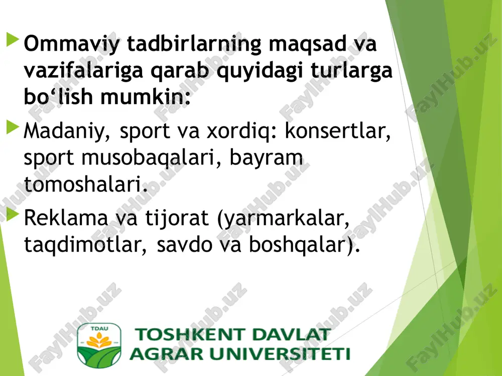 ommaviy tadbirlar va ularning tashkil etish - Page 5