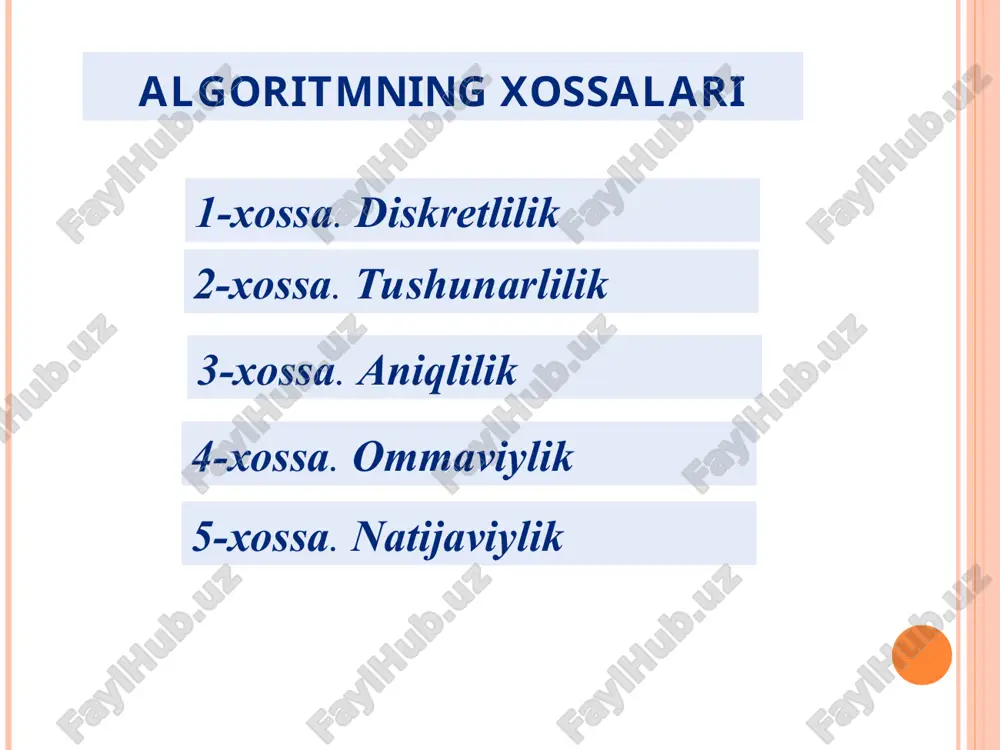 **algoritm va uning asosiy tushunchalari** - Page 5