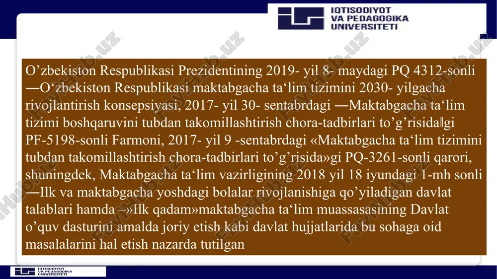 zkur maqsad va vazifalarni amalga oshirish musiqa mashg‘ulotlarini olib boruvchi mutaxasisning professional va axloqiy qiyofasiga bog’liq. har qanday san‘atkor ham maktabda va bolalarga mehr qo’ygan yuksak madaniyatli, keng dunyoqarashga ega bo’lgan shaxs bo’lmog’i lozim. u pedagogika, psixologiya, bolalar fiziologiyasi, etika va estetika nazariyasi, musiqa nazariyasinning amaliy sohalaridan, musiqa o’qitish metodikasi fanlaridan chuqur bilimga ega bo’lmogi kerak. musiqa o’qituvchisi musiqa san‘atining nazariy va amaliy sohalaridan yetarli darajada bilim, ko’nikma va tajribaga ega bo’lishi lozim. ya‘ni u ham cholg’uchi, xonanda, xor dirijyori, jurnavoz, musiqa nazariyotchisi va amaliyotchisi sifatida ish ko’rmogi lozim. musiqa o’qituvchisining ijodkorligi shundaki, u mashg‘ulotlarni olib borish uchun senariy muallifi, uning ijrochisi va rejissyori sifatida ish tutadi. shu bois musiqa darsi san‘at darsi deyiladi maktabgacha ta‘lim tashkilotida musiqa rahbarining faoliyat miqyosi kengdir. mashg‘ulotlardan tashqari musiqa tarbiyasi turlarini tashkil etish va boshqarish, maktabda musiqa tarbiyasining ommaviy shakllarini (san‘atkorlar bilan uchrashuvlar, leksiya-konsertlar, shoirlar bilan uchrashuvlar, ko’rik tanlovlari, bayramlarni) uyushtirish musiqa mashg;ulotlari rahbarining …