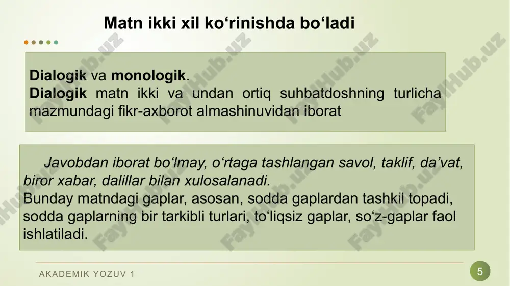 akademik yozuv va matnning turlari - Page 5