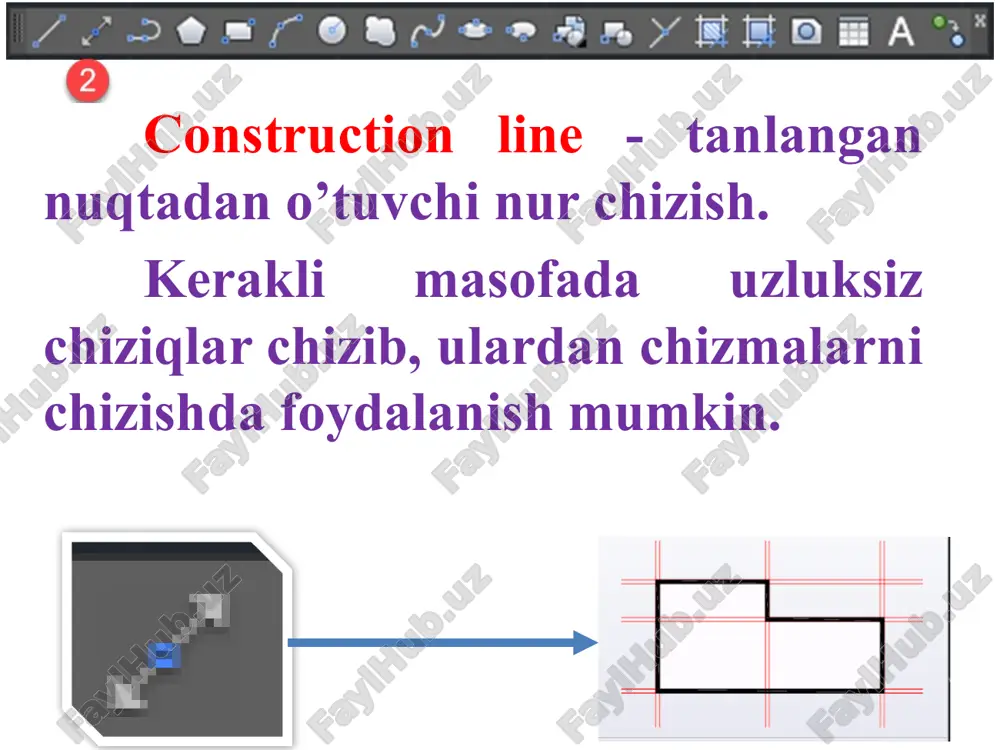 autocad dasturida draw panelidagi buyruqlarning vazifalari va ulardan foydalanish - Page 5