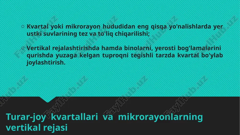 shahar hududlarida vertikal rejalashtirish - Page 5