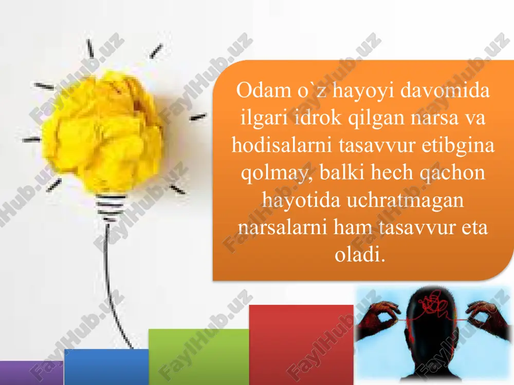 yoqtirishlarining asosiy sabablari: kattalarning fikrlarini eshitish natijasida bolalarda ular hali ko'rmagan narsalar to'g'risida obrazlar paydo bo'ladi. kichik yoshdagi bolalar xayolining o'sishi uchun tarbiyachining olib boradigan mashg'ulotlari, turli o'yinlarini tasavvur etishlari katta ahamiyatga ega. xayol faoliyati kuchli bo'lsa uning mazmuni kengroq idrok qilinadi. xayolning asosiy xususiyatlari quyidagilardan iborat: xayol jarayonining xususiyatlaridan biri shundan iboratki, xayol odamning ehtiyojlari, qiziqishlari va o'z oldiga qo'ygan vazifalari bilan bog'liq holda yuzaga keladi. xayol jarayonining o'ziga xos xususiyatlaridan yana biri shundaki, xayol xamisha boy tajriba hamda bilimlarga asoslanadi. xayol jarayonining o'ziga xos xususiyatlaridan navbatdagisi xotira tasavvurlarini analiz va sintez qismidan iboratdir. xayolning o'ziga xos xususiyatlaridan yana biri shundaki, agar idrok obrazlari ayni hozirgi paytdagi narsalar bilan bog'liq bo'lsa, xotira obrazlari o'tgan zamondagi narsalarning obrazlarini tiklash bilan bog'liq bo'lsa, xayoliy yo'l bilan yaratilgan obrazlar esa hozirgi va o'tgan zamongagina emas, balki kelajak zamonga, odam kelajakda nima ishlar qilishini xayolan tasavvur qilib ko'rish bilan bog'liq bo'lishi mumkin. xayol …