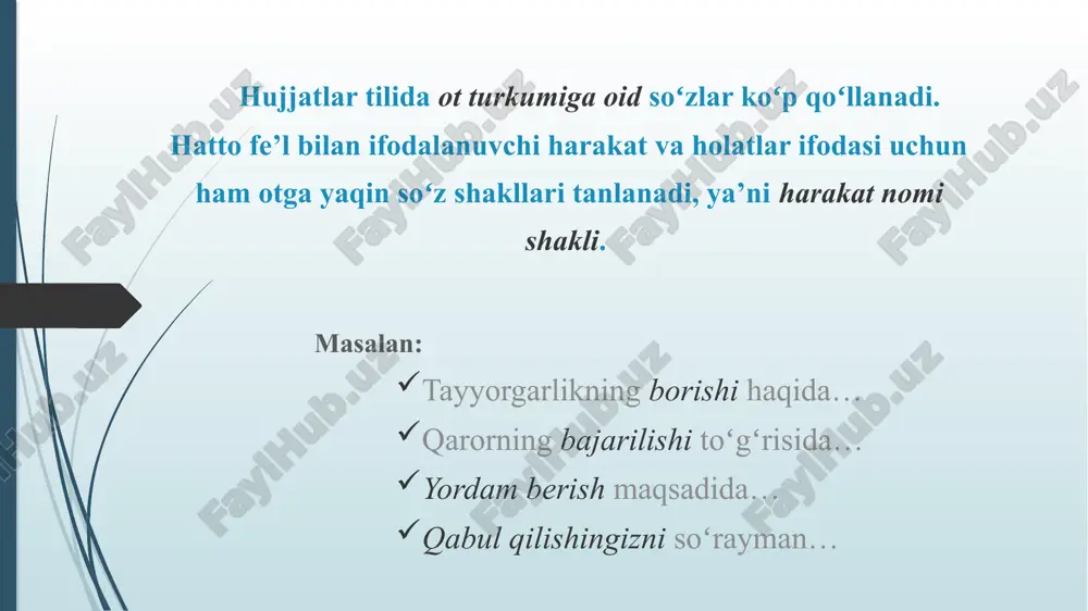 rasmiy - idoraviy uslub va uning qo‘llanilish sohalari hujjatlari - Page 5
