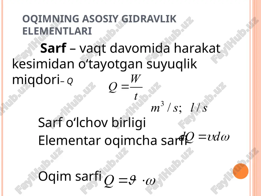 ideal suyuqlikning elementar oqim naychasi uchun d.bernulli tenglamasi - Page 5