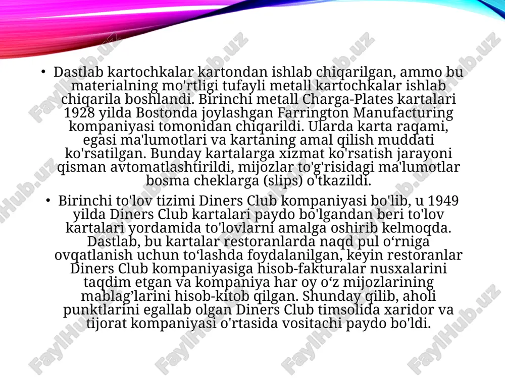 va bu yo‘nalish o‘z rivojini topmadi. kobeydjing kartalari deyilganda, ikki yoki undan ortiq to‘lov tizimida birdek amal qiladigan kartalarni tushunamiz. misol uchun, bugungi kunda uzcard-mir yoki humo-visa kabi kobeydjing kartalari mavjud bo‘lib, karta yuzida ikkala to‘lov tizimining logotipi ko‘rsatilgan va bu kartalar o‘zbekiston hududida anʼanaviy uzcard yoki humo to‘lov tizimi doirasida, chet elda esa xalqaro mir yoki visa to‘lov tizimlari doirasida amal qiladi. kartaga bitta, so‘mda ifodalangan hisobvaraq biriktiriladi. o‘zbekiston hududida mazkur kartalar bilan hisob-kitoblar milliy valyutamizda va mahalliy to‘lov tizimlarida mavjud tartib-qoidalar asosida amalga oshiriladi. mijoz bu karta bilan chet elga chiqqanda esa, aynan shu kartalar endi xalqaro to‘lov tizimlarining qoidalariga ko‘ra ishlay boshlaydi – to‘lov mijoz borgan mamlakatning mahalliy valyutasida amalga oshiriladi, bu to‘lov summasi avtomatik ravishda konvertatsiya qilinib, mijozning so‘mdagi hisobvarag‘idan yechib olinadi. kobeydjing kartalarining bunday afzalligi aynan chet elga boradigan mijozlar uchun qulay. karta egasi valyutada alohida karta ochib o‘tirmaydi, so‘mda ochilgan kartasidan chet elda ham …