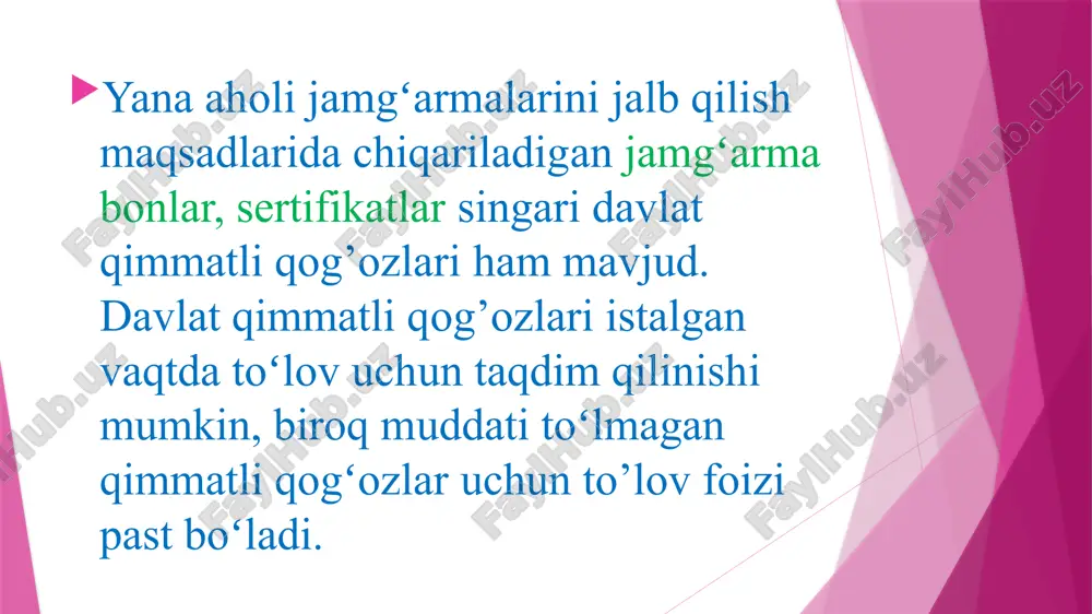 davlat va xalqaro qimmatli qog‘ozlar turlari - Page 5