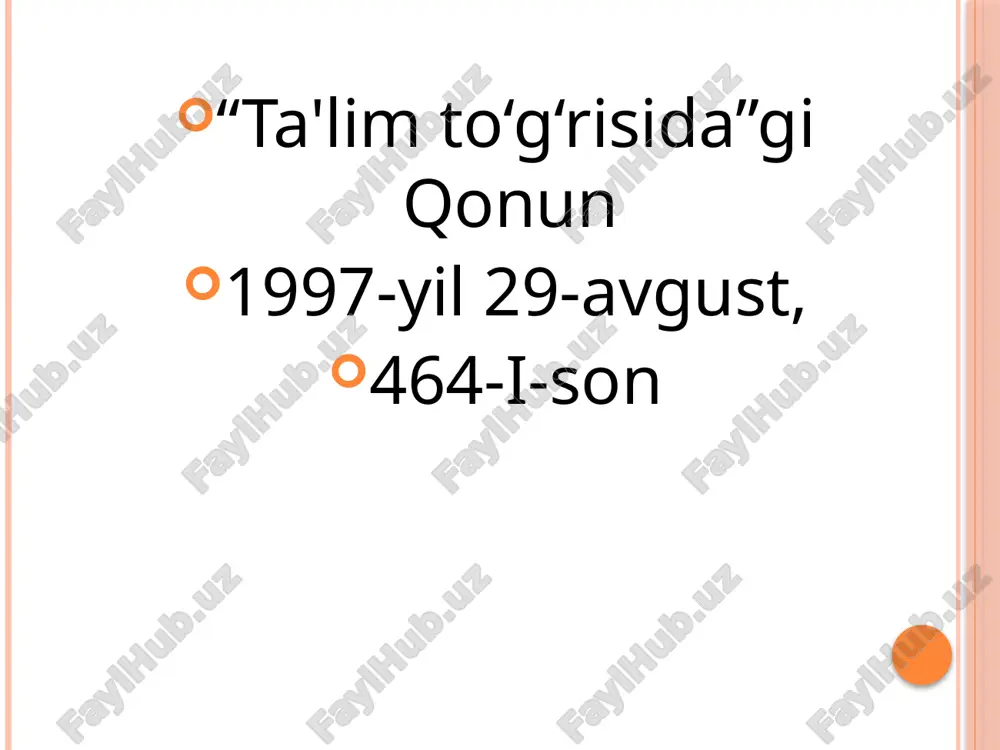 m va ko‘nikmalarni berish, 2. jamiyatda rivojlanish va tenglikni targ‘ib qilish 3.butun mamlakat bo‘ylab ta’lim sohasida tenglikni ta’minlash. finlyandiya bolalari ta’limni boshqa mamlakatlarnikiga nisbatan kechroq boshlaydi. ular 7 yoshdan boshlab maktabga qabul qilinadi. «bolalarni haddan ziyod erta maktabga berish ilmiy jihatdan foydali emasligi tasdiqlangan», deyiladi finlyandiyada majburiy ta’lim 9 yil davom etadi, o‘quvchilar 16 yoshdan o‘qishni tark etishi mumkin. ushbu g‘oya finlyandiya talabalarini haqiqiy hayotga tayyorlashga qaratilgan. finlyandiya talabalari rivojlangan mamlakatlar ichida eng kam dars soatlarini o‘qiydi (darslar 8-9 oralig‘ida boshlanib, kunduzgi 2 gacha yakunlanadi), shunga qaramay juda yaxshi natijalar qayd etadi finlyandiyadagi maktablar hech qanday tartibda joylashmagan, maktablar, mintaqalar, o‘qituvchilar va hatto talabalar o‘rtasida taqqoslashlar mavjud emas. ular raqobat emas, aynan hamkorlik muvaffaqiyat kaliti, deb hisoblashadi. fin o‘qituvchilari dunyodagi eng malakali mutaxassislardir. finlyandiyada o‘qituvchilikka bo‘lgan talablar juda yuqori. o‘qituvchilari xuddi shifokorlar va yuristlar kabi maqomga ega. ularning ijtimoiy mavqei ham juda yuqori. fin o‘qituvchilarining bu qadar ulkan mavqega egaliklari …