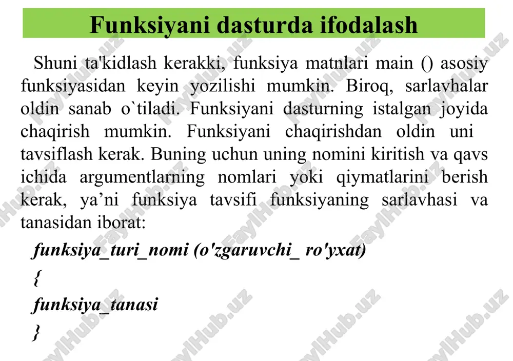 mutaxassislik masalalarini dasturlashda funksiyalardan foydalanish - Page 5