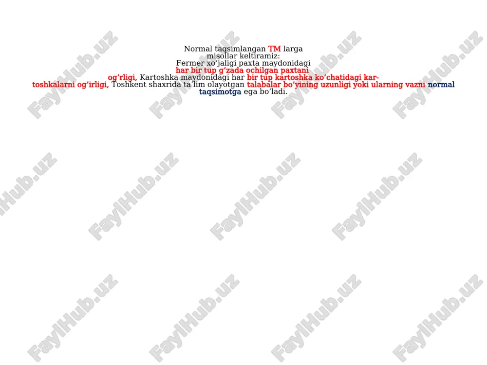 normal taqsimot va uning tadbiqlari - Page 5