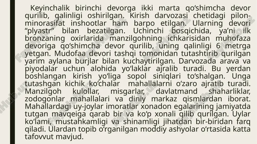 da ho‘kkiz bilan birga tuya kuchidan foydalanganligining guvoh bo‘lish mumkin. bu topilma janubiy turmanistonlik qadimga aholi tuyani xonakilashtirganliklardan ham dalolat beradi. bu davrda muhrlar asosan tosh, qisman bronza va misdan yasalgan. muhrlardagi tasvirlarning shakli va uslubi mesopotamiya muhrlariga o‘xshash. dastlab muhrlarga geometrik shakllar tushirilgan. keyinchalik hayvonlar yoki fantastik mavjudotlar aks ettirilib, ularning ramzi murakkablashadi va guruh tasvirlar ko‘paygan. oltintepa manzilgohidan topilgan ayrim sopollarning sirtiga qadimgi sharq markazlarining (shumer, elam, hindiston) ilk yozuvlarga o‘xshash belgilar chizilgan. bu belgilar ilmiy jihatdan maxsus o‘rganilmagan. terrakota haykalchalarining sirtiga chizilgan turli xil belgilarni olimlar hafta, oy va yillarni ifodalovchi taqvim bo‘lishi mumkinligini taxmin qilgan. bronza davrida ayol maʼbudalarini yangi shakldagi obrazlarda tasvirlagan haykalchalar paydo bo‘lgan. erkaklarning haykalchalari kam uchraydi. rivojlangan bronza davrida ayol haykalchalarining bir necha turlari paydo bo‘lib, ular aholisi orasida bir necha ayol maʼbudalarga eʼtiqod qilish odati tarqalganligidan dalolat beradi. oltintepada fil suyagi va lazurit toshidan yasalgan buyumlarning soni eneolit davrdagiga qaraganda ko‘proq …
