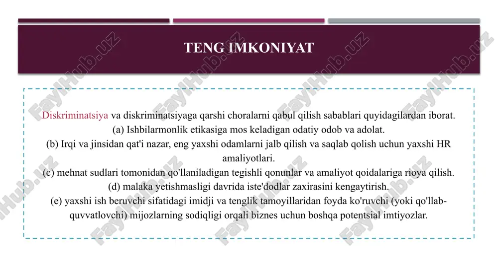 xilma-xillik va tengimkoniyatlar - Page 5