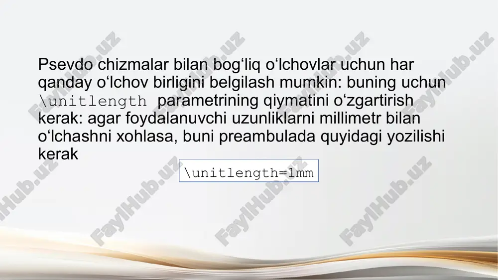 maydi. agar foydalanuvchi ushbu maksimal miqdorni, mingtagacha oshirishga qaror qilsa, quyidagicha yozishi kerak: \renewcommand{\qbeziermax}{1000} grafikni yaratish uchun ikkita paketdan foydalanilishi kerak, u oddiy, tez va natijani ixcham chiqaradi:, shuning uchun ishni boshlashdan oldin tikz va pgfplot larni latex hujjatiga qo'shish zarur. paketlarni qo'shish uchun hujjat boshlanishidan oldin quyidagi qatorlar yozing \usepackage{tikz} \usepackage{pgfplot} dekart tekisligini chizish. asosiy elementlar orasiga buyruqlar qo'shish orqali o'qni sozlash mumkin: [option1, option2, option3, ...]. x va y o'qlarida ko'rsatiladigan maksimal va minimal qiymat tanlanishi mumkin, shuningdek, tasdiq belgilarini qayerga qo'yishni tanlash mumkin. \begin{tikzpicture} \begin{axis}[option of the axis] ... \end{axis} \end{tikzpicture} buyruqlar yordamida: xmax=value va xmin=value x o'qini o'rnatishimiz mumkin, ymax va ymin yordamida y o'qini o'rnatamiz. faqat shu buyruqlar yordamida bo'sh to'rtburchak ko'rsatiladi, x va y o'qlarini o'rtaga qo'yish uchun: parentez parametrida o'q x chiziq = middle, o'q y chiziq = middle. misol uchun, agar biz x va y o'qlari -5 dan 5 gacha bo'lgan dekart …