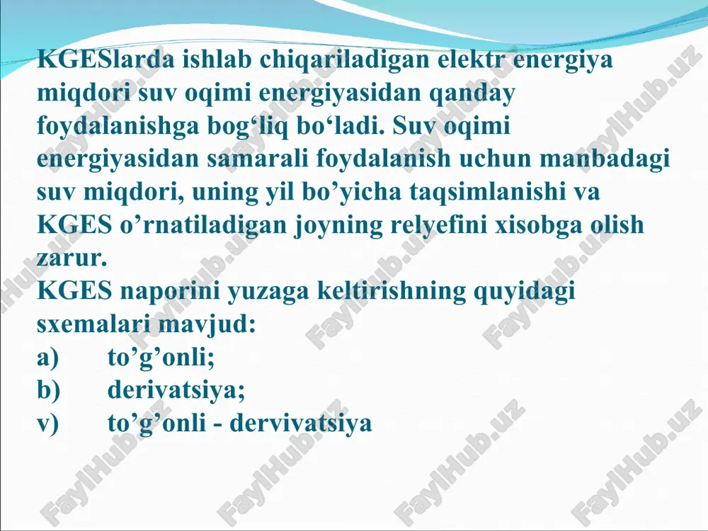 gidroenergetik potensial haqida ma'lumotlar - Page 5