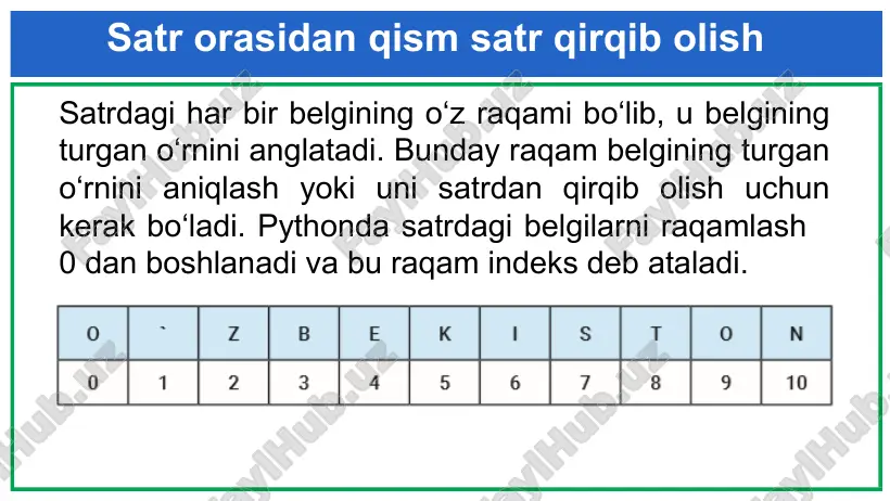 satrlar bilan ishlash - Page 5