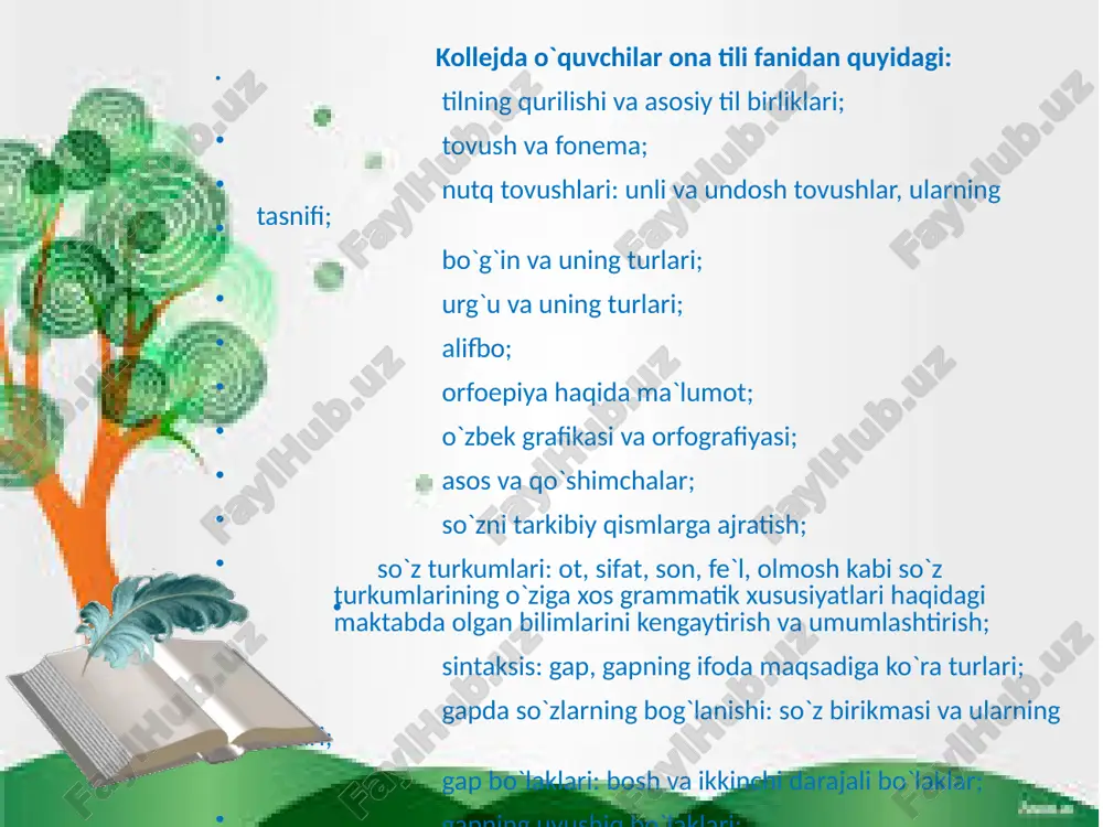adi. ikkinchidan, yozuvga o’rgatish, o’qishga o’rgatish bilan parallel holda olib boriladi. analitik-sintetik tovush metodi psixolingvistik nuqtai nazaridan: birinchidan, savod o’rgatish bolalarning jonli nutqiga, ular egallagan nutq malakasiga asoslanadi; ikkinchidan, savod o’rgatishga tovush asos qilib olinadi, unda tovushni ajratishga, analiz va sintez qilishga, tovushlar artikulyasiyasiga, bolalarda fonematik eshitishni rivojlantirishga katta ahamiyat beriladi; uchinchidan, o’qish birligi sifatida bo’g’in olinadi, bo’g’in ustida ishlashga katta ahamiyat beriladi. metodning shakllanishi va tashkil topish jarayonida bo’lgan tamoyillari: ta’lim jarayonini tashkil etish nuqtai nazaridan: savod o’rgatish jarayonida o’quvchilarga differensial va individual yondashish; o’qitishning istiqbolli nuqtai nazaridan: grammatika, so’z yasalishi, imlo,leksikologiyaga oid bilimlarni nazariyasiz amaliy asosda muntazam berib borish; psixolingvistik nuqtai nazardan: tovush va harfni o’qitishning qulay usulini izlash, tovush va harflarning mosligini, osonligini, ikkinchidan, ta’limning tarbiyaviy va o’stiruvchi xarakteri hisobga olinadi. savod o’rgatish jarayoni savod o’rgatishni to’g’ri tashkil etish uchun bolalarning unga nutqiy tayyorgarligi maxsus o’rganish talab etiladi. maxsus o’rganish avgustda, hatto undan oldin – bahordan boshlanadi. …