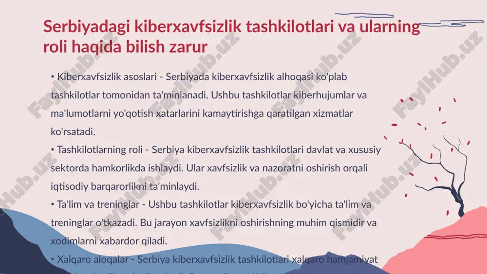 kiberxavfsizlik sohasida faoliyat yuritayotgan mutaxassislar bilan muloqot qilish thank you for your attention! image1.png image2.jpg image3.png image4.jpg image5.png