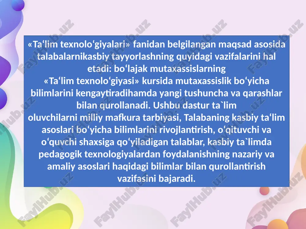 fani tayyorlagan mustaqil ish - Page 5