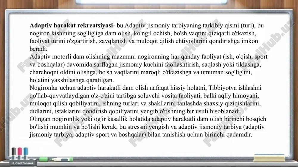 adaptiv jismoniy tarbiya turlari - Page 5