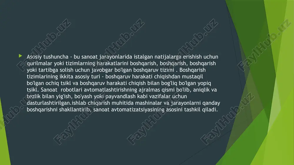 andozaviy sanoat mexanizmlarning avtomatlashtirilgan elektr yuritmalarito‘g‘risida umumiy ma’lumotlar - Page 5