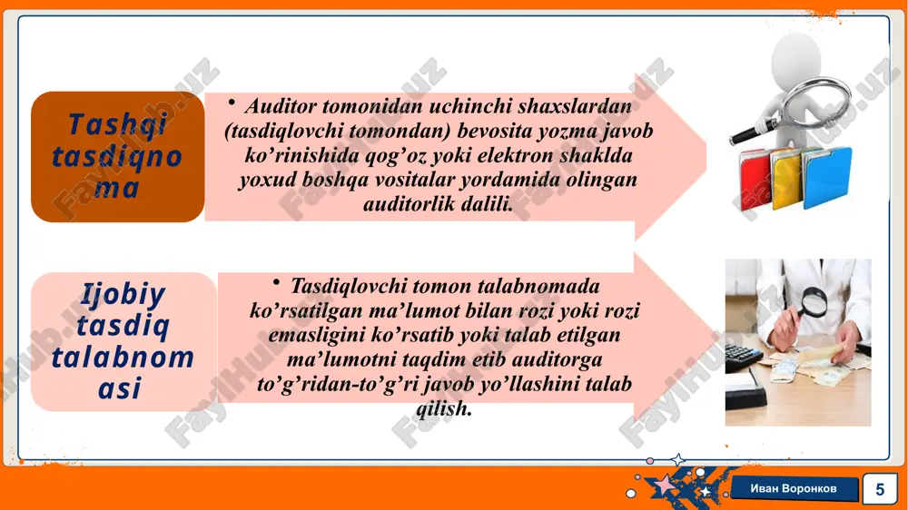 auditning xalqaro standartlari 505 ta’shixtasdiqnomalar - Page 5